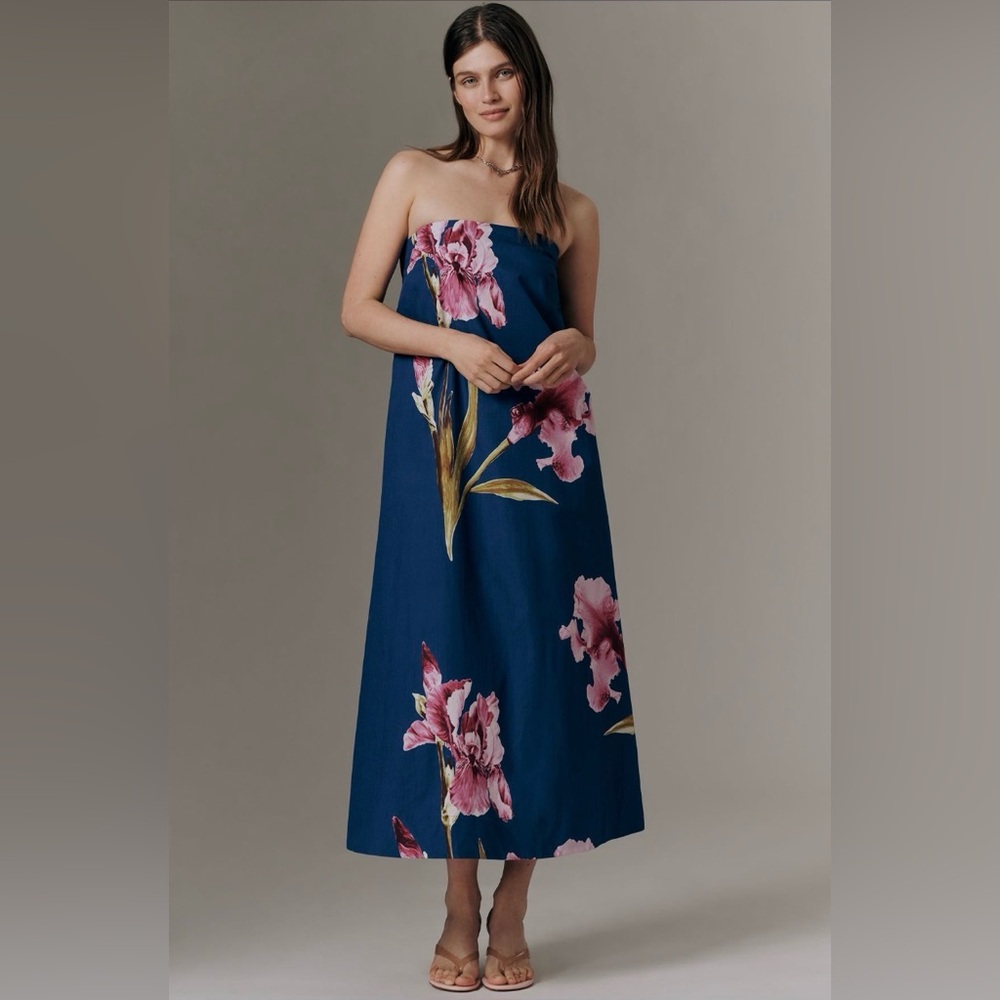 Anthropologie Strapless Trapeze
Midi Dress